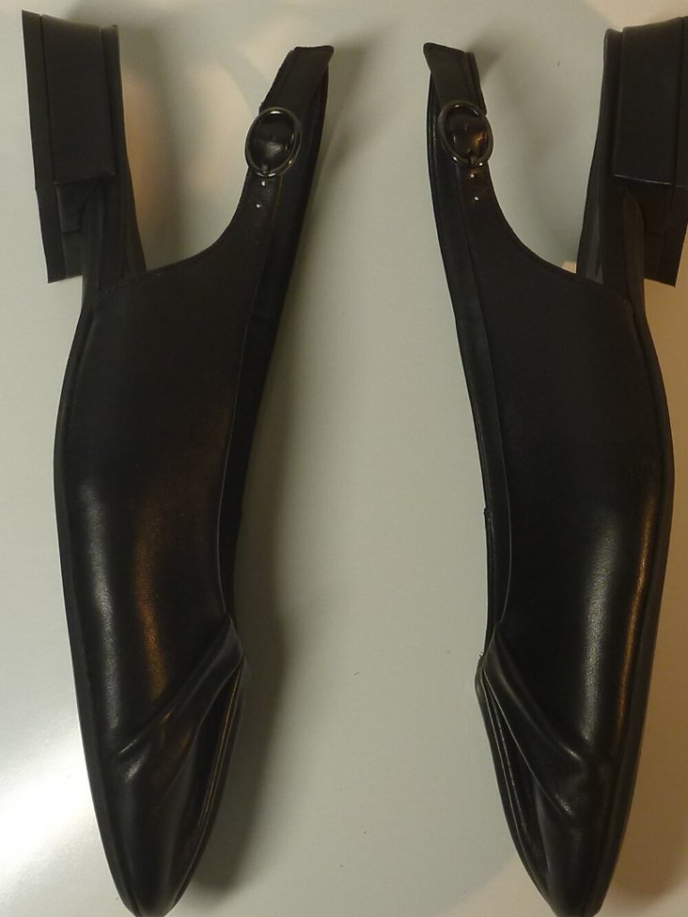 Paul Green Adele Pleated Black Slingback Flats Size 8.5 - Picture 7 of 10